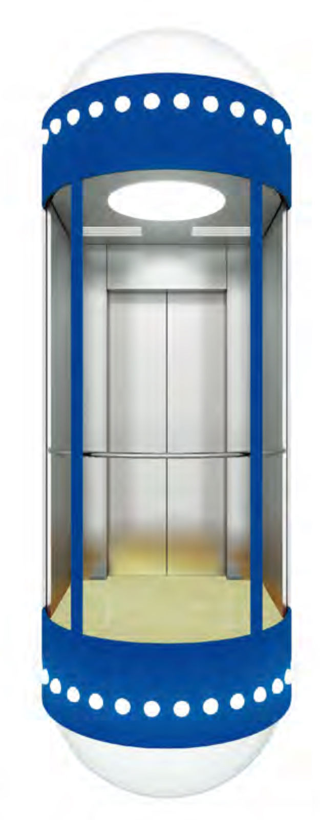 工場供給のパノラマ式のエレベーターの観光のエレベーターの乗客の上昇3