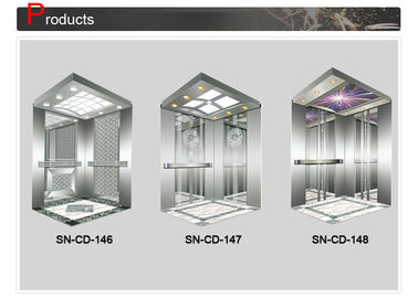 白いアクリルの照明パネルが付いているエレベーターの装飾のステンレス鋼フレーム