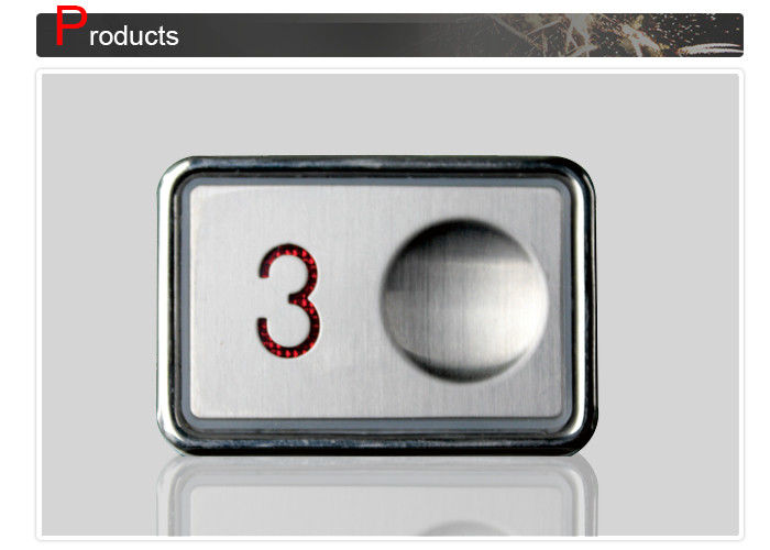 エレベーターIP64のサイズ36x53 mmのための長方形の形のパネルの台紙の押しボタン