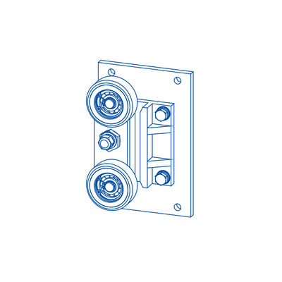 バックパック ローラーガイド シューズ リフトコンポーネント 10/16mm ガイドレールの幅のある部品