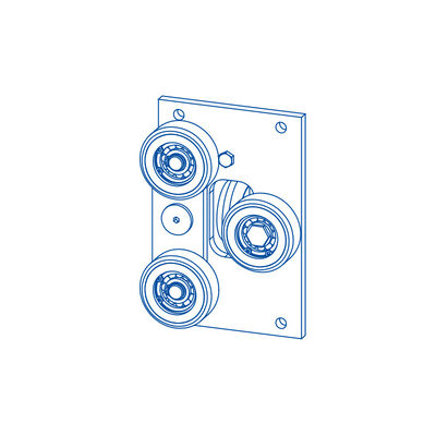 バックパック ローラーガイド シューズ リフトコンポーネント 10/16mm ガイドレールの幅のある部品