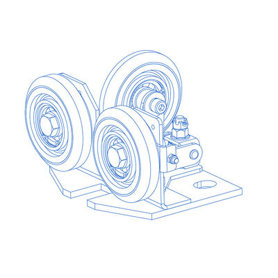 半弾性ローラーガイド シューズリフト 安全装置 ガイドレールの幅10/16mm